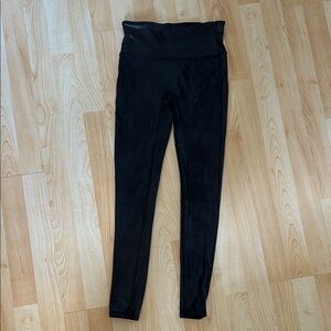 SPANX Faux Leather Black Leggings